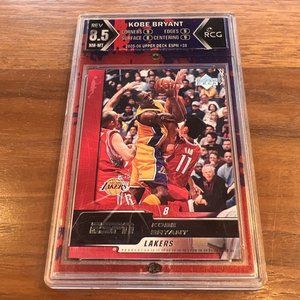 2005 Upper Deck ESPN #38 Kobe Bryant Near Mint RCG 8.5 Yao Ming LA Lakers